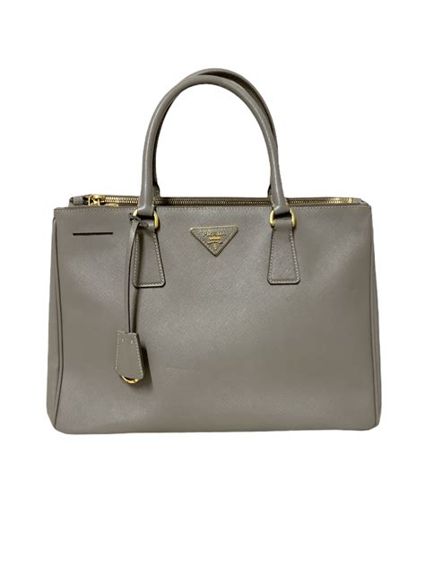 prada saffiano greca medium double zip galleria tote bag